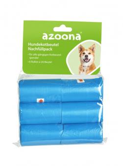 azoona® Hundekotbeutel 6x20Stück 