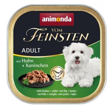 animonda VOM FEINSTEN mit Huhn, Kaninchen für Hunde 22 x 150 g 