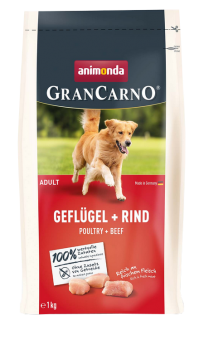 animonda GRANCARNO mit Geflügel, Rind für Hunde 1 kg 