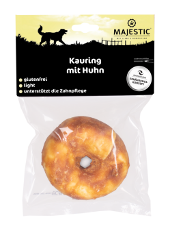 MAJESTIC Kauring mit Huhn für Hunde  110 g 