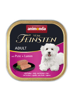 animonda VOM FEINSTEN mit Pute, Lamm für Hunde 22 x 150 g 