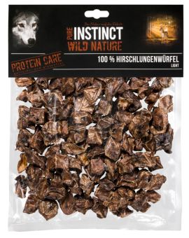 PURE INSTINCT Hirschlungenwürfel light für Hunde 200 g 
