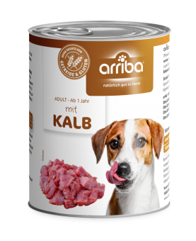 arriba mit Kalb für Hunde 6 x 800 g 