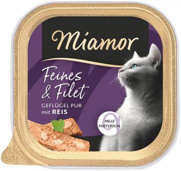 Miamor Milde Mahlzeit mit Geflügel Pur & Reis für Katzen 16 x 100 g 