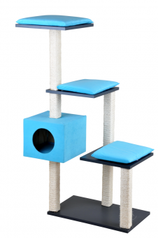 SILVIO DESIGN Stufenboy Cosy ca. 36 x 80 x 126 cm, anthrazit-türkis 