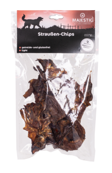 MAJESTIC Straußen-Chips für Hunde 200 g 