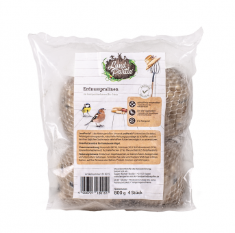 LandPartie Wildvogel Erdnusspralinen im kompostierbaren Bio-Netz 4 Stk. 