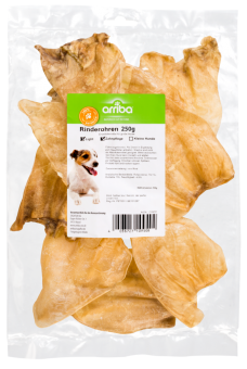 arriba Rinderohren für Hunde 250 g 