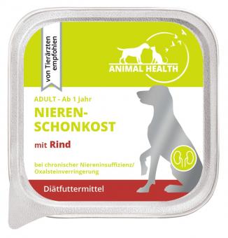 Animal Health Hund Adult Nierenschonkost 11x150g mit Rind 
