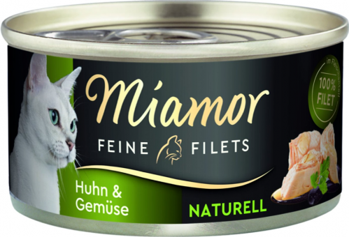 Miamor FEINE FILETS mit Huhn, Gemüse für Katzen 24 x 80 g 