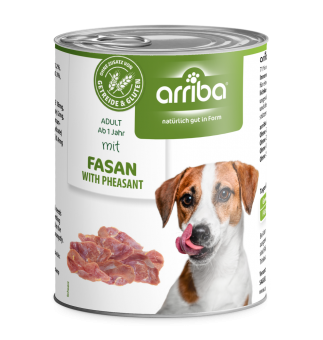 arriba mit Fasan für Hunde 6 x 800 g 