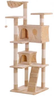 SILVIO DESIGN Kratzbaum Marley ca. 60 x 60 x 150 cm, beige 