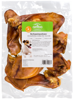 arriba Schweineohren für Hunde 400 g 