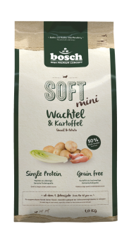 bosch SOFT mit Wachtel, Kartoffel für Hunde 1 kg 