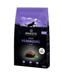 MAJESTIC Verdauung mit Geflügel für Katzen 1,8 kg 