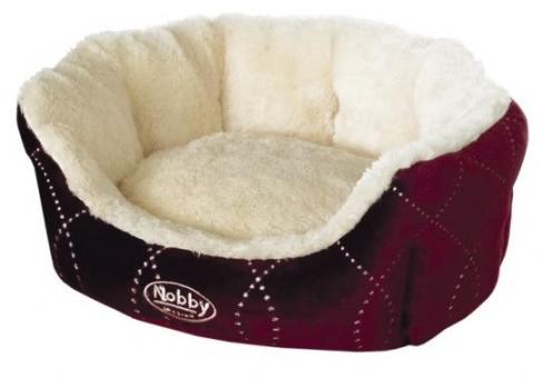 Nobby Hunde Komfortbett Ceno 55x50x21cm in weinrot 