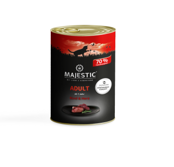 MAJESTIC mit Rind, Herz für Katzen 6 x 400 g 