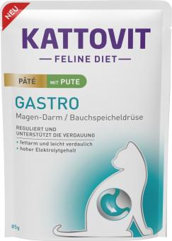KATTOVIT Feline Diet Gastro mit Pute für Katzen 10 x 85 g 