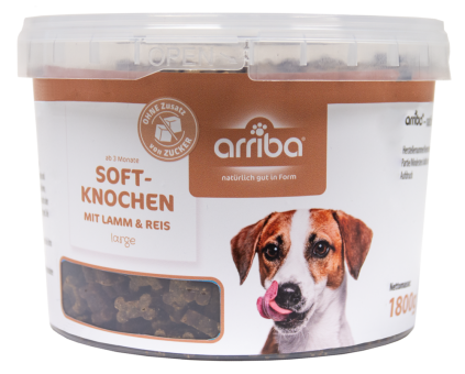 arriba Hundesnack Soft-Knochen large mit Lamm und Reis 1,8kg 