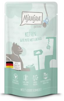 MjAMjAM Kitten Pute mit Lachsöl 12 x 125 g 