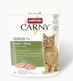 animonda CARNY Senior mit Huhn, Rind  für Katzen 350 g 