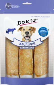 DOKAS Kaurippe mit Hühnerbrust für Hunde 10 x 210 g 
