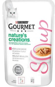 GOURMET Nature's Creations Soup mit Thunfisch, Sardellen für Katzen 32 x 40 g 