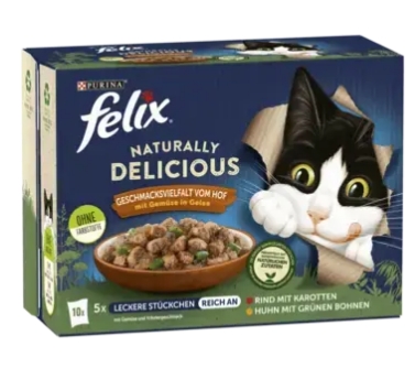 Felix Naturally Delicious Geschmacksvielfalt vom Hof 10 x 80 g 