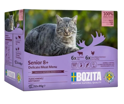 BOZITA Senior Multibox für Katzen 12 x 85 g 