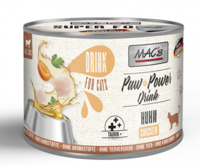 MAC's Paw Power Drink mit Huhn für Katzen 6 x 200 g 
