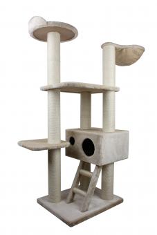 SILVIO DESIGN Katzenbaum Rufus 55x65x170 cm in beige 