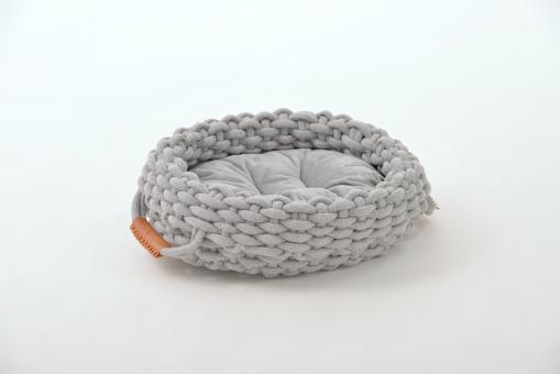 SILVIO DESIGN Kuschelinsel Kleo 40x40x13cm in grau 