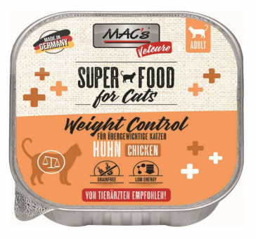MAC's SUPER FOOD Weight Control mit Huhn für Katzen 16 x 100 g 