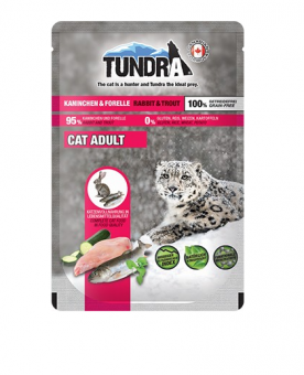 TUNDRA mit Kaninchen, Forelle für Katzen 16 x 85 g 