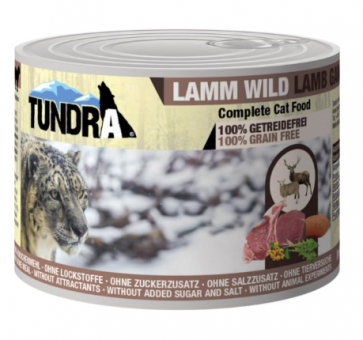 TUNDRA mit Lamm, Wild für Katzen 6 x 200 g 
