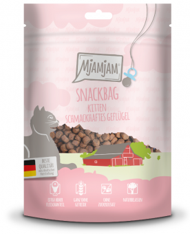 MjAMjAM KITTEN SNACKBAG mit Geflügel 125 g 