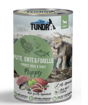 MAC's Puppy mit Pute, Ente und Forelle für Hunde 6 x 400 g 