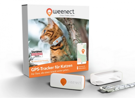Weenect GPS-Tracker für Katzen XS weiß 
