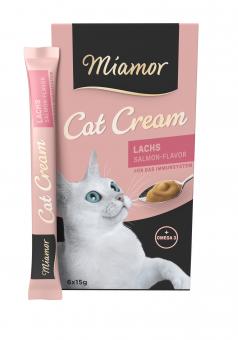 Miamor Cat Cream mit Lachs für Katzen 6 x 15 g 