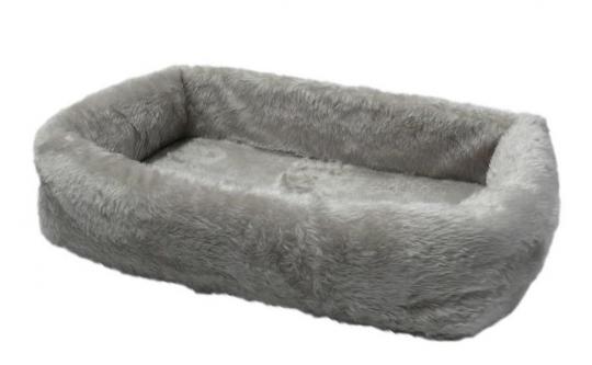 SILVIO DESIGN Tiersofa de Luxe 75 x 45 x 17 cm, grau 