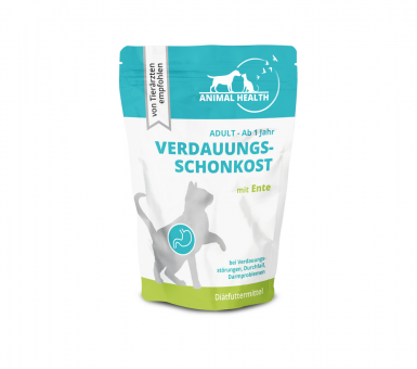 ANIMAL HEALTH Verdauungsschonkost mit Ente für Katzen 12 x 85 g 