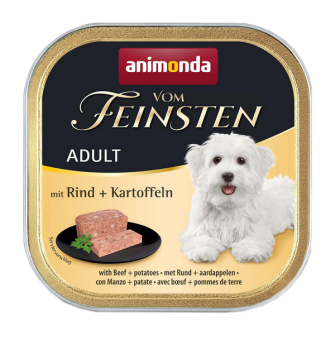 animonda VOM FEINSTEN mit Rind, Kartoffeln für Hunde 22 x 150 g 