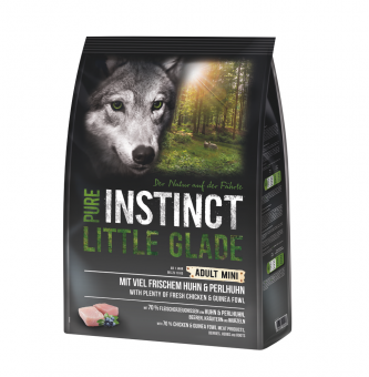 PURE INSTINCT LITTLE GLADE mit Huhn, Perlhuhn für Hunde 4 kg 