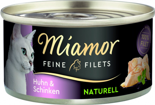 Miamor FEINE FILETS mit Huhn, Schinken für Katzen 24 x 80 g 