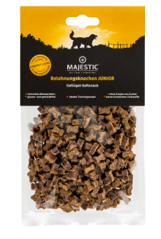 MAJESTIC Belohnungsknochen Junior Geflügel-Softsnack für Hunde 150 g 