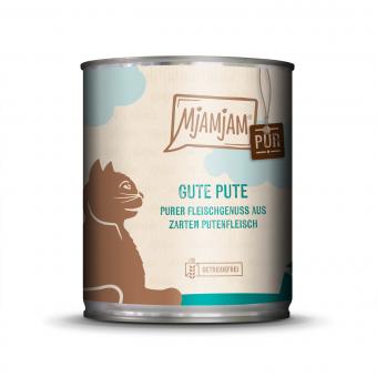 MjAMjAM mit Pute PUR für Katzen 6 x 800 g 