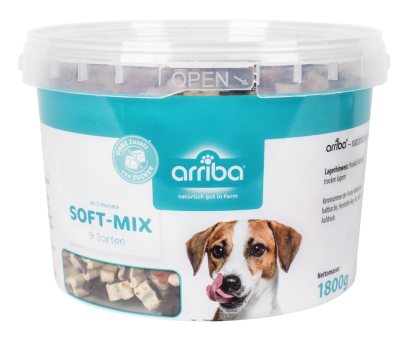 arriba Soft-Mix 9 Sorten für Hunde 1800 g 