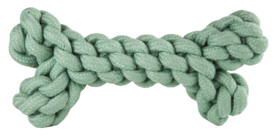 azoona® Hundespielzeug Tau-Knochen ca. 17,5cm in mint 