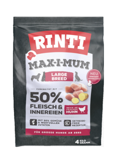 RINTI MAX-I-MUM Large Breed mit Huhn für Hunde 4 kg 