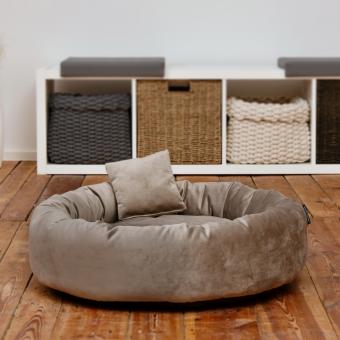 ROHRSCHNEIDER Velvet Kuschelinsel Gr. M ca. 68 x 18 cm, taupe 